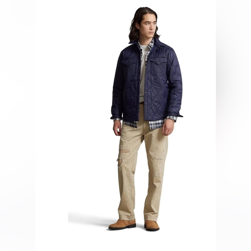 Polo Ralph Lauren PADDED ONION-QUILTED OVERSHIRT IN BLUE